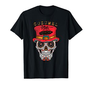 T-shirt en coton pour hommes Vintage vente en gros imprimante O cou Gym mexique Souvenir voyageur jour des morts 100 pour cent - Product Image 2