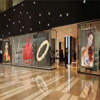 Écran LED transparent pour fenêtre de rideau Pushunled, publicité, haute luminosité, couleur pleine, verre intérieur, écran LED transparent