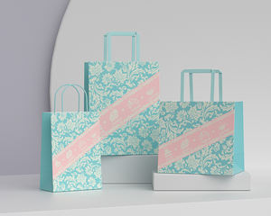 Personalized Customization Cute Printing Takeaway Packaging Paper Bags <b>Cake</b> <b>Boxes</b> Paper Bags Kraft Paper Bags for Daily Use - Product Image 2