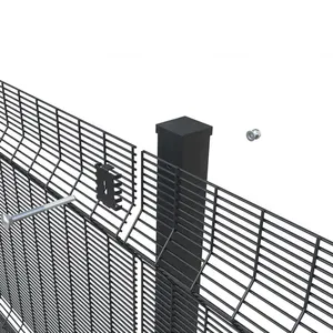 Fabrika kaynağı özel demir çitleri yüksek kaliteli galvanizli 358 yüksek güvenlik Anti tırmanma çitleri
