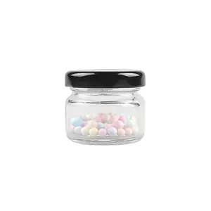 29gr 20ml 30ml 35gram empty mini sample size honey and jam jars glass pot jar with 43mm metal lid