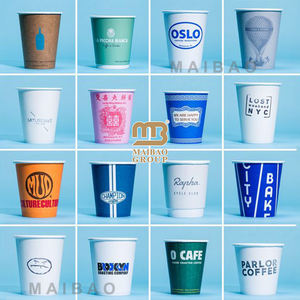 Logo personnalisé Double paroi à emporter emballage de boisson chaude biodégradable jetable 9 Oz 16 Oz tasse à café en papier 8 Oz - Product Image 5