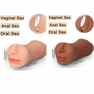 Beste kwaliteit mannen masturbatie dildo vibrator vliegtuig cup hete verkoop 3-gaats handmatig mannelijk type 1 seksspeeltje - Product Image 3