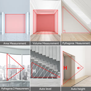 Outil de mesure Mileseey S2H 60M, mesure numérique de la surface et du volume, télémètre laser portable - Product Image 5