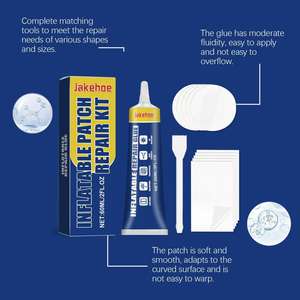 Kit de Reparación de Colchones Inflables, Anillos de Natación, Cojines de Aire, Carpas, Reparación Transparente a Prueba de Agua para Grietas y Fugas, Poliéster - Product Image 4