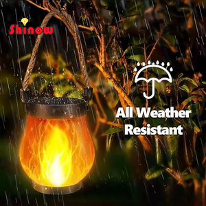 Lámpara Solar con Forma de Llama, Resistente al Agua IP44, Recargable, <span class=keywords><strong>para</strong></span> Jardín, 22 LED Blanco Cálido, 2 Modos, Ángulo de Haz de 360°, <span class=keywords><strong>para</strong></span> Patio - Product Image 5
