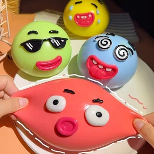 Jouet Squishy Visage Mignon à Remontée Lente, Balle Anti-Stress Super Douce Crème, Jouet Kawaii à Presser - Product Image 4