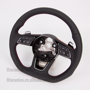พวงมาลัยรถยนต์แบบมีรูพรุนสำหรับรถ Audi A4 A4L A8 A5 Q5 Q7 A3 A6 Q3 A7 - Product Image 6
