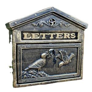 Raffiné à l'<span class=keywords><strong>ancienne</strong></span> cour Villa en fonte d'aluminium Rural rétro boîte <span class=keywords><strong>aux</strong></span> lettres fer Art suspendu mur avec serrure boîte à messages - Product Image 3
