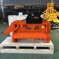 Broyeur forestier robuste pour excavatrice, prix usine, compatible Komatsu, pour machine de débroussaillage de 3 à 15 tonnes