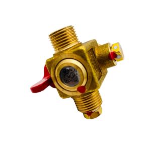 Válvula para Cilindro <span class=keywords><strong>de</strong></span> Gas Natural PN200 DN5 con Limitador <span class=keywords><strong>de</strong></span> Flujo, Entrada NPT1/4, Salida PZ27.8 - Product Image 4