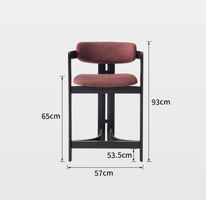 Tabourets en bois massif au design nordique moderne, rembourrés en tissu, pour <span class=keywords><strong>cuisine</strong></span> et comptoir, confortables, modèle BC-680E - Product Image 6