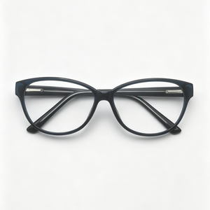 Monture de lunettes unisexe YX-8121 œil de chat en PC, monture optique tendance pour hommes et femmes, pour verres de prescription et myopie - Product Image 2