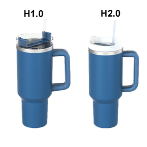 Gobelet isotherme en acier inoxydable de 40 oz avec poignée, personnalisable avec logo, pour gravure laser, nouveau modèle 2024 - Product Image 2