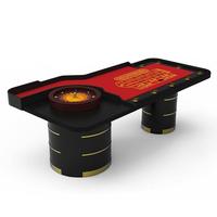 Tapis de table de roulette personnalisé YH avec pieds ronds en bois massif