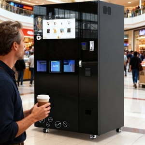 <b>Touch</b> <b>Screen</b> Commercial Automatic Iced Hot Fresh <b>Coffee</b> Vending <b>Machine</b> - Product Image 4