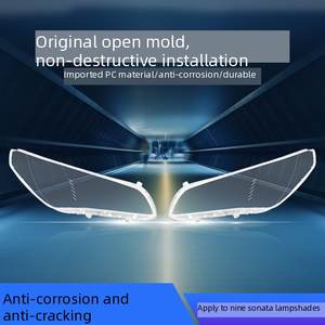 Pour Hyundai Sonata 2015 2016 2017 9ème génération LF Couvercle de lentille de phare transparent Coque de phare avant Halogène Xénon Remplacement en verre - Product Image 6