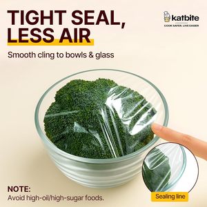 Film alimentaire en plastique 1200 pieds carrés avec coupeur intégré de 12 pouces pour la conservation des aliments et l'utilisation en cuisine - Product Image 5