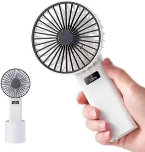 Nouveau populaire Mini ventilateur Portable Rechargeable ventilateur de poche Auto oscillant bureau petit ventilateur USB Table en gros boîte de couleur en plastique
