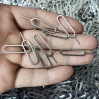 Aiguille d'éjection de carte SIM en acier inoxydable, pièce de rechange en gros, outil d'ouverture pour smartphone, tablette Android, accessoire de réparation de matériel