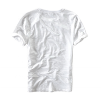 Nouveau T-shirt en coton style unisexe à manches courtes avec broderie plume