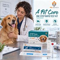 Kit de test rapide antigénique pour le virus de la maladie de Carré canine (CDV) pour cliniques vétérinaires, vente en gros, sans MOQ