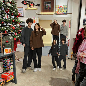 T-shirt ample en coton 100% de haute qualité, poids lourd 345G, tricoté, épaules tombantes, double couche, manches longues pour hommes - Product Image 3