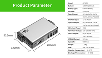 Draagbare 15W Snel Draadloos Opladen Led-Display Met Type-C Verbinding Wekker Tijd Mobiele Telefoon Oplader