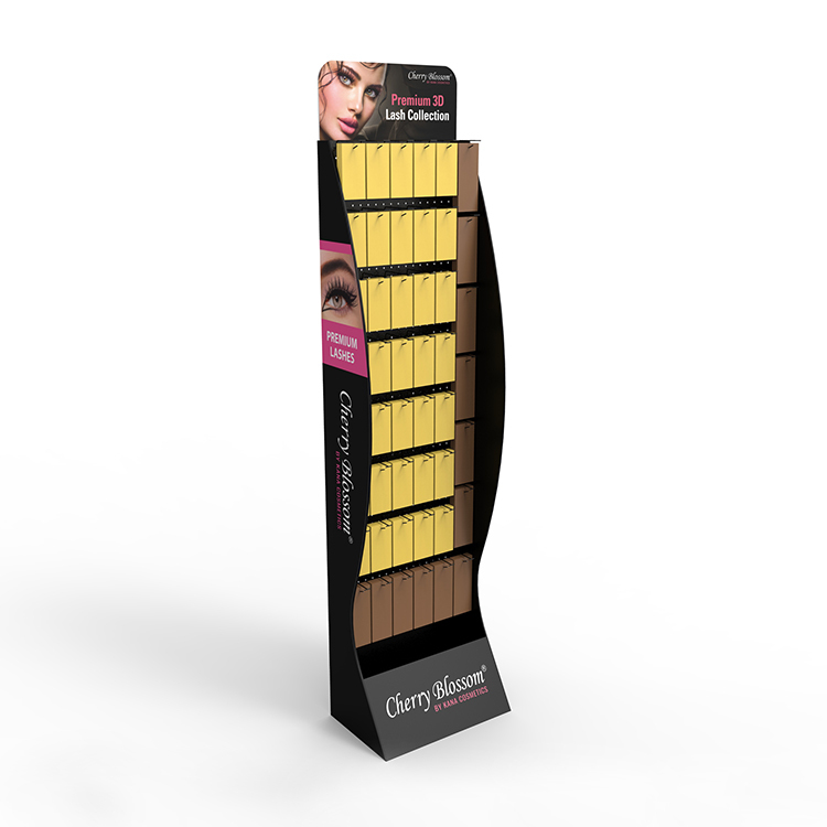 Customized Milani Cosmetic Display Rack Cardboard Nail Polish Display Stand for Cosmetic Shop — view 3