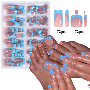 Qianya Luxury Ballerina Coffin Press on Nails-Designs de <span class=keywords><strong>faux</strong></span> ongles personnalisés de style français, <span class=keywords><strong>faux</strong></span> ongles réutilisables <span class=keywords><strong>pour</strong></span> femmes - Product Image 3