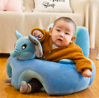 Peluche pour bébés, personnalisable, canapé de sécurité, en forme de grenouille, cochon, chat, lapin, abeille, apprendre à s'asseoir