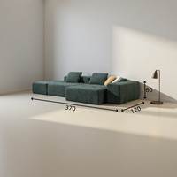 Canapé en tissu compressé moderne, doux et confortable, canapé compressé le mieux noté pour les petits appartements pour les locataires