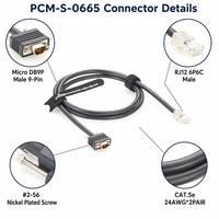 Cable Serial RS232 Micro DB9 a RJ12 SPS Compatible con EMC 038-003-085 038-003-623 para Comunicación, Control Industrial y Servidor