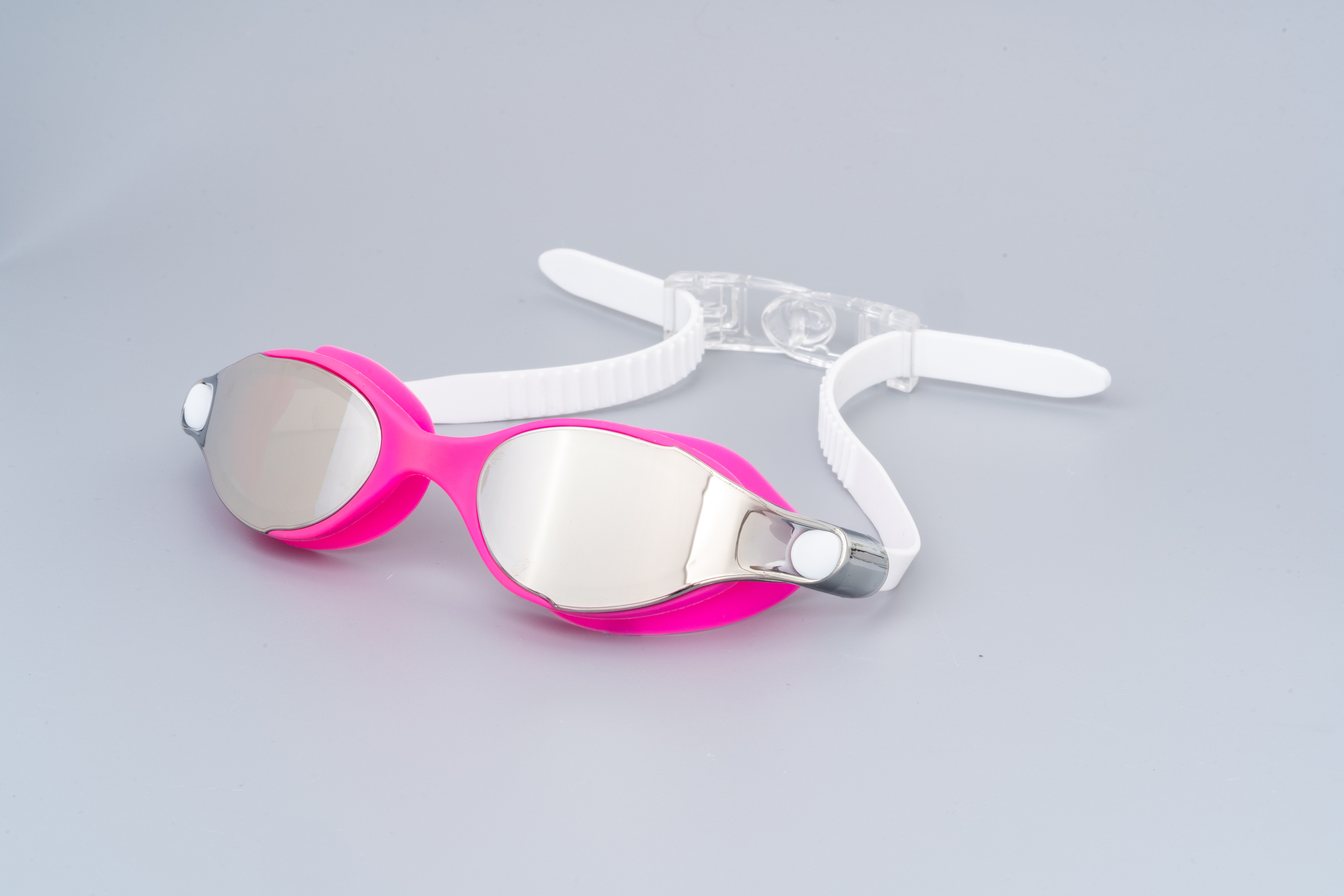 Pink plated silver