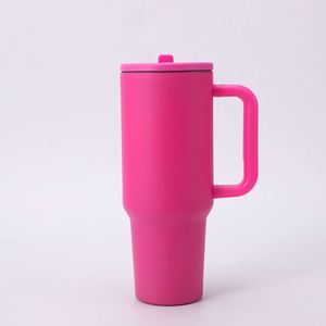30oz 40oz Insulated Stainless Steel Tumbler <b>with</b> Handle and <b>Straw</b> Vaso Termico Botella De Agua Leak Proof for Travel Coffee Mug - Product Image 1