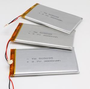 505095 3000mah <span class=keywords><strong>3</strong></span>,7 v machine rectangular Battery de ion lithium polymer cells packet with Connector - Product Image 4