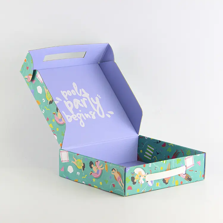 Best Selling Children's Toy Shipping Package Custom Mailer Box With Private Logo Print and Handle For Gift