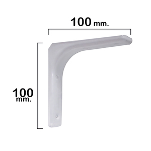Dado a farfalla rinforzato bianco 100x100 mm. - Product Image 1