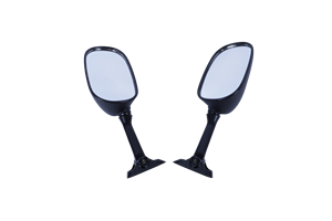 Espejos Retrovisores Laterales Izquierdo y Derecho para Motocicleta, Compatibles con <span class=keywords><strong>Suzuki</strong></span> GSX650F 2008-2012 GSXR600 GSXR750 2004-2005, Negros, ABS, Aluminio - Product Image 3