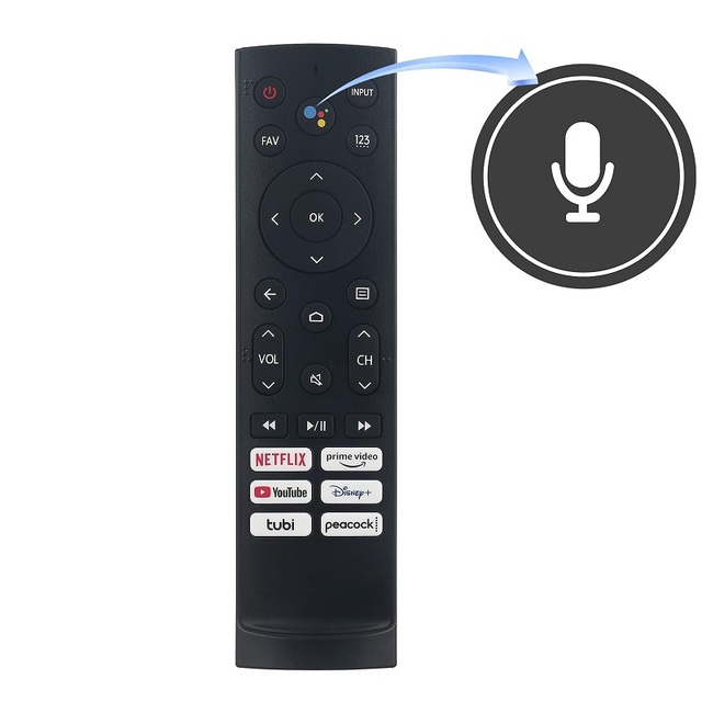 ERF3A90 ERF3V0H Replacement Voice Remote Fit for Hisense Android Smart TV A6H 50A6H 55A6H 55U6H 65U6H 43A6H 75U6H