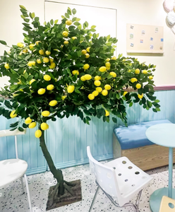 Plantas Verdes Artificiales de Lujo en Maceta, Simulación Popular de Árboles de Limón para Decoración de Eventos, Hogar, Jardín, Hotel y Exteriores - Product Image 3