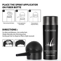 Fibres capillaires épaississantes de bonne qualité, poudre de fibres capillaires 27,5 g, traitement de la perte de cheveux, fibres de kératine avec applicateur en spray