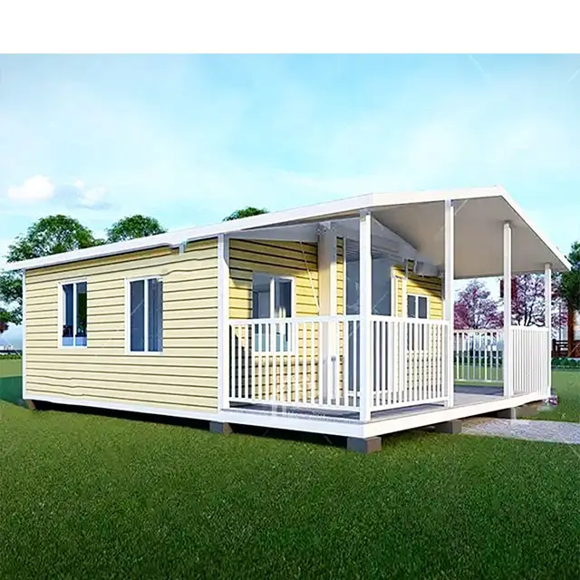 Mini maisons amovibles et portatives de 2 chambres à coucher empilables de 40 pieds à assembler rapidement Maison en conteneur à vendre