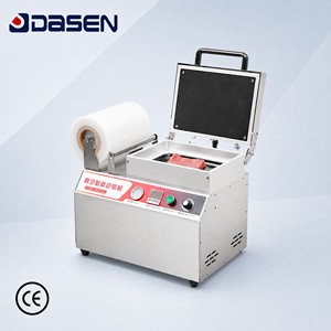 เครื่องซีลสูญญากาศแบบได้รับการรับรองมาตรฐาน CE สำหรับบรรจุภัณฑ์อาหาร ถาดพลาสติก และเครื่องซีลบรรจุภัณฑ์พลาสติก - Product Image 1