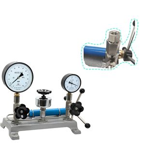 Basınç göstergesi ile kalibrasyon laboratuvar sınıf YW-60 hidrolik pompa için YW-60 hidrolik basınç pompası 0-60MPa - Product Image 1