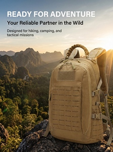 AmpsafeX 25L Waterproof Outdoor <b>Backpack</b> for Hiking Camping Hunting Rugged MOLLE System Bag Professional Utility Gear - Product Image 3