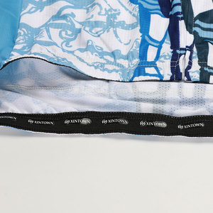 Maillot de cyclisme unisexe à imprimé intégral, logo personnalisé, ultra léger, maille respirante, manches courtes, pour le cyclisme en plein air - Product Image 6