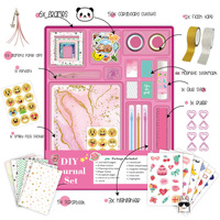 Kit Completo de Diario de Estudio Bíblico Imoda, Cuaderno Espiral A5 de 96 Hojas, Bolígrafos Neutros, Marcadores, Notas Adhesivas, Temática Religiosa