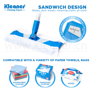 Nouvelle serpillière sèche et humide <span class=keywords><strong>Kleaner</strong></span> 2025 avec chiffons non tissés et base en EVA - Product Image 5