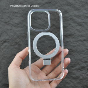 For <strong>iPhone</strong> <strong>16</strong> 15 14 Luxury Crystal Clear PC+TPU Back Case Cover Kickstand Folding Stand Case for <strong>iPhone</strong> <strong>16</strong> Plus <strong>16</strong> 15 14 Pro Max - Product Image 3
